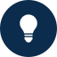 lit light bulb icon